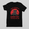Evil cat men's t-shirt. Angry cat t-shirt