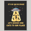 Space cats notebook. UFO cats notebook