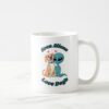 Dog and alien ceramic mug. Funny alien ceramic mug.