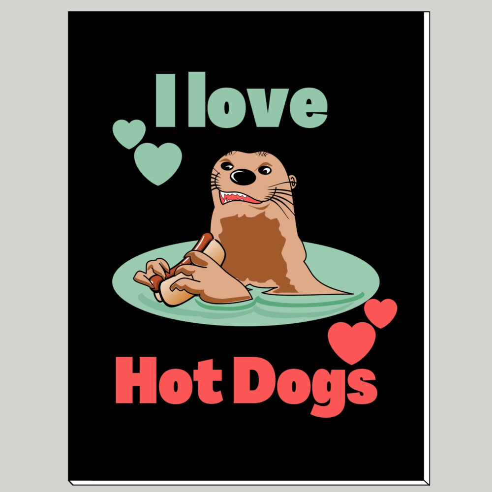 funny otter notebook. cute otter notebook