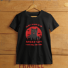 Evil cat women's t-shirt. Angry cat women's t-shirt. Catzilla women's t-shirt