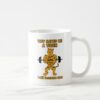 strong cat ceramic mug. tiger cat mug