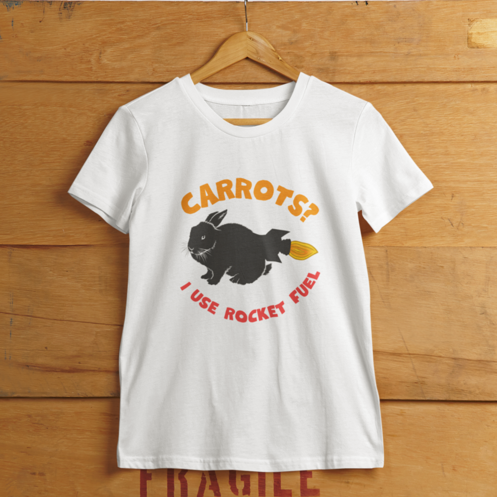 Funny rabbit women's t--shirt. Cute rabbit women's t-shirt