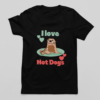 Men's T-shirt with a cute otter illustration. Adorable otter T-shirt