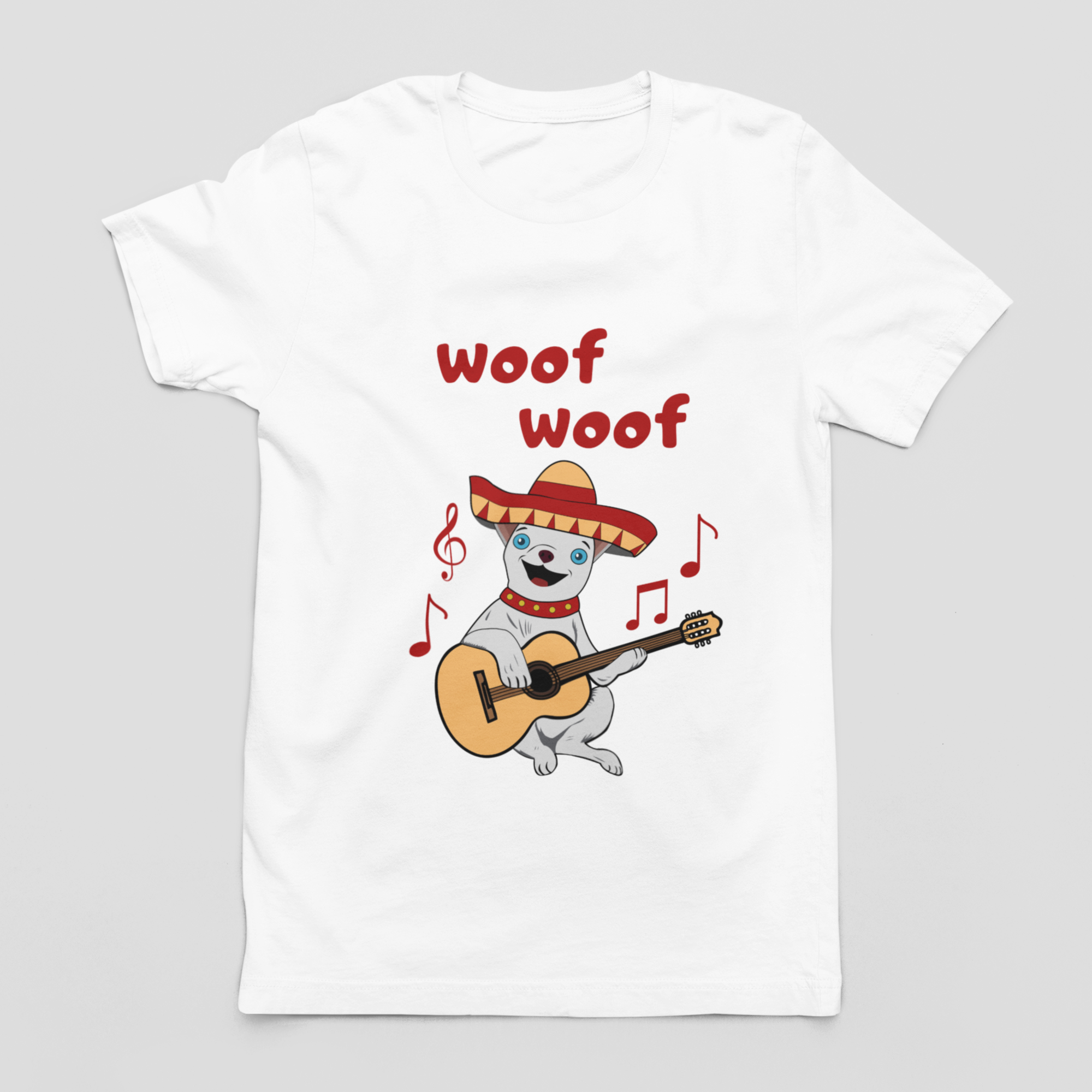 Funny Chihuahua dog men's T-shirt. Chihuahua wearing a sombrero T-shirt.