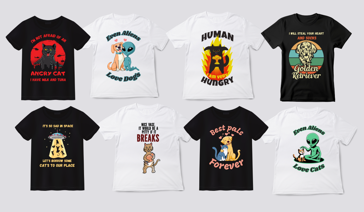 T-shirts with funny animals. Animal Humor t-shirts